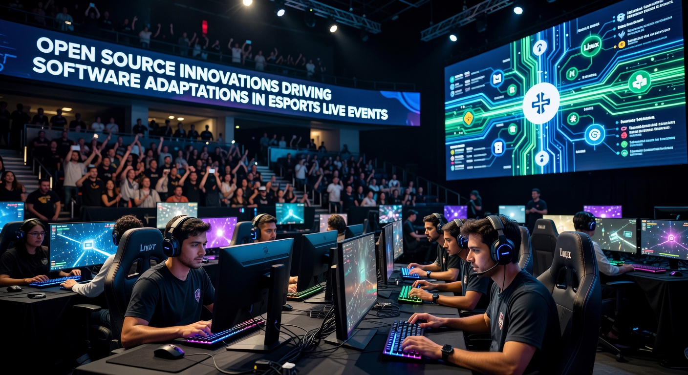 Distributed esports team using open source synchronization software during a multi-region live event broadcast