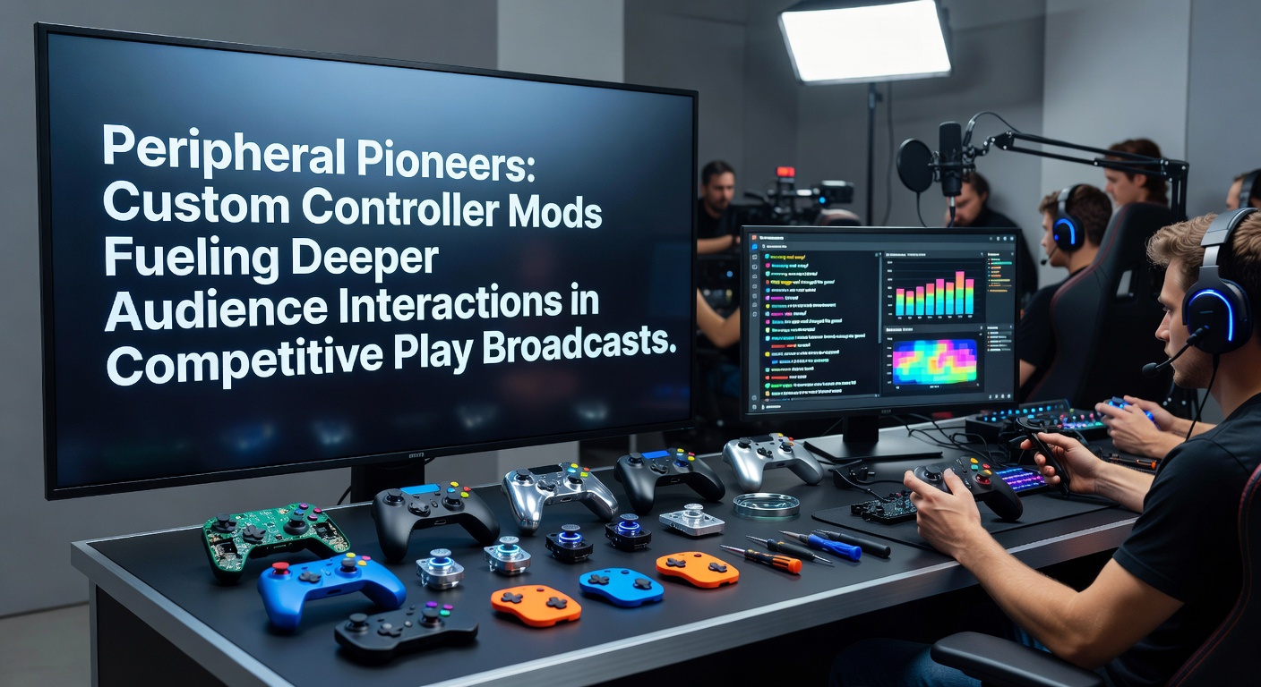 Custom controller modifications displayed alongside live competitive gameplay during a major esports broadcast